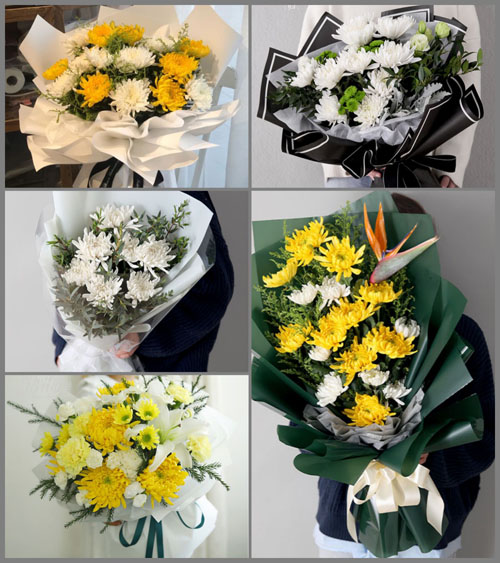 广东江门市开平市赤水镇瓦片坑村白事花束代送